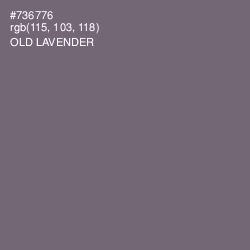 #736776 - Old Lavender Color Image